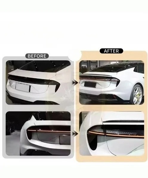 For Lotus Emeya Dry Carbon Fiber Car Rear Ducktail Spoiler